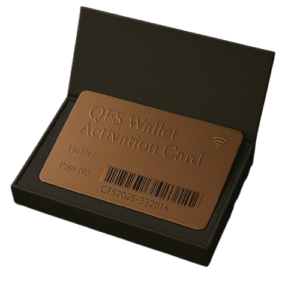 QFS Bronze Wallet Activation Card